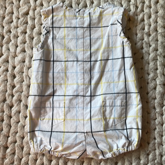 Janie and Jack plaid bubble romper - Picture 3 of 3
